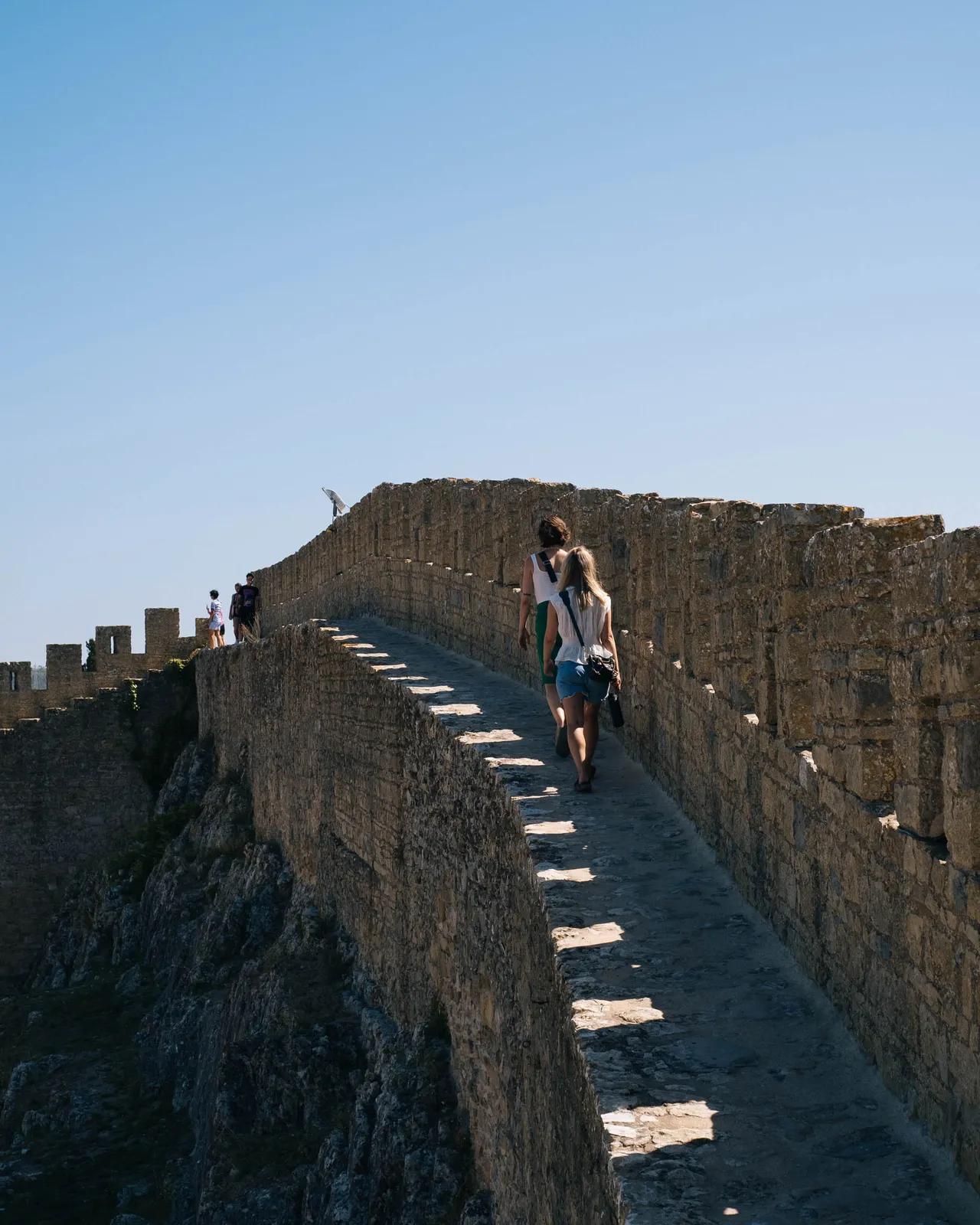 Medeltida mur i Obidos